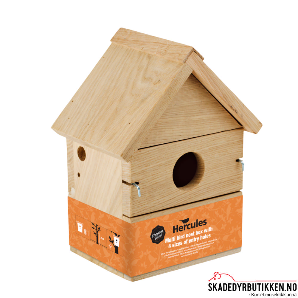 Fuglehus / Redekasse - Multi - 4 stk utskiftbare hullpaneler